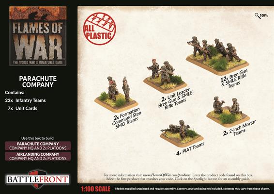 Flames of War: British Parachute Company (Late War) - for just $50! 