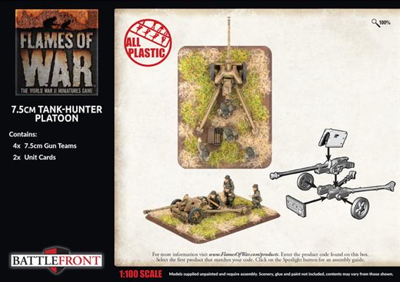Flames of War: German 7.5cm Tank-Hunter Platoon (Late War) - for just $40! 