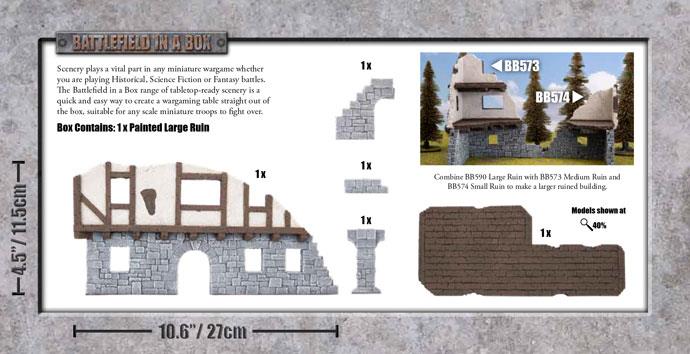 Battlefield in a Box: Wartorn Village - Large Ruin - for just $35! 