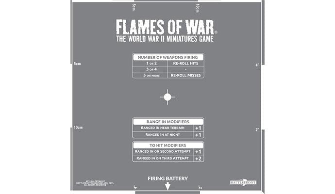 Flames of War: Artillery Template (Etched) - for just $14.50! 