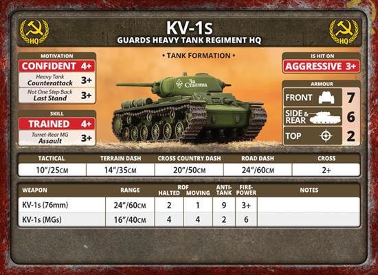 Flames of War: Soviet KV Tank Company (Late War) - for just $50! 