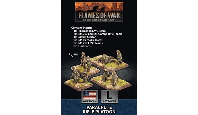 Flames of War: American Parachute Rifle Platoon (Late War) - for just $30! 