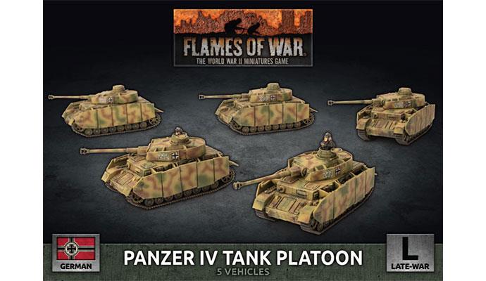 Flames of War: German Panzer IV Tank Platoon (Late War) - for just $50! 
