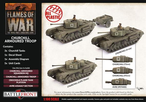 Flames of War: British Churchill Armoured Troop (Late War) - for just $30! 