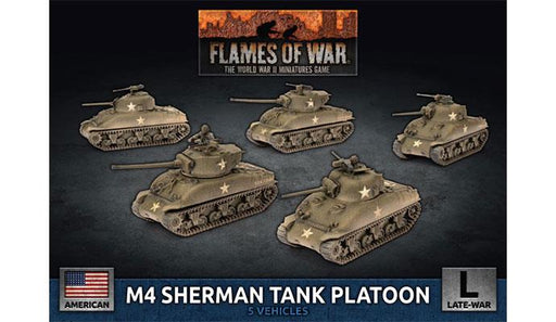 Flames of War: American M4 Sherman Tank Platoon (Late War) - for just $50! 