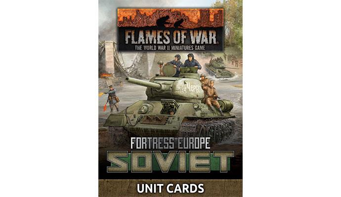 Flames of War: Fortress Europe - Soviet Unit Cards - for just $15! 