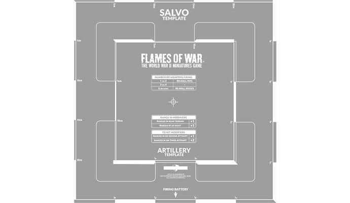 Flames of War: Salvo Template (Etched) - for just $27! 