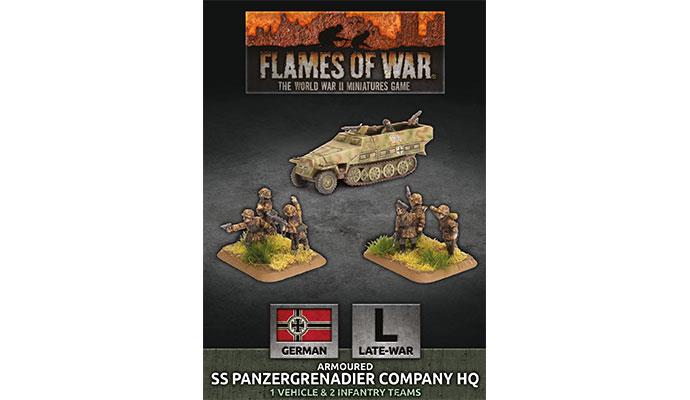 Flames of War: German Armoured SS Panzergrenadier Company HQ (Late War) - for just $15! 