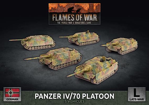 Flames of War: German Panzer IV/70 Platoon (Late War) - for just $50! 