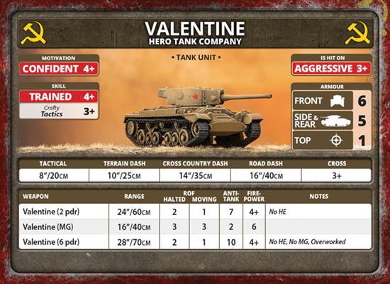 Flames of War: Soviet Valentine Tank Company (Late War) - for just $30! 