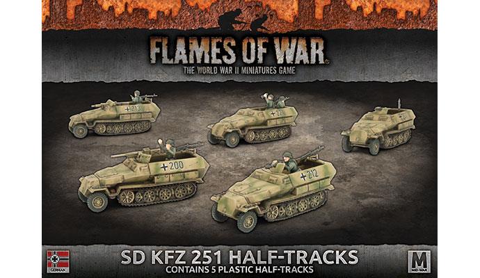 Flames of War: German SD KFZ 251 Half-Tracks (Mid War) - for just $50! 