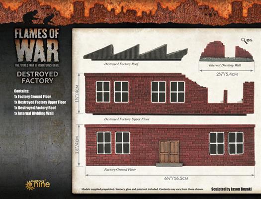 Flames of War: Destroyed Brick Factory - for just $50! 