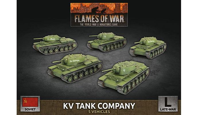 Flames of War: Soviet KV Tank Company (Late War) - for just $50! 