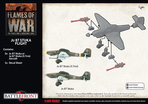 Flames of War: German Ju 87 Stuka Flight (Late War) - for just $35! 