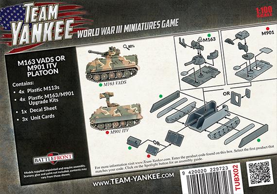 Team Yankee: M163 VADS or M901 ITV Platoon - for just $40! 