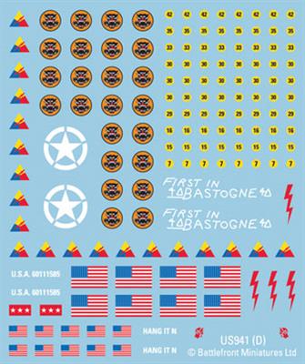 Flames of War: American Decals - for just $13! 