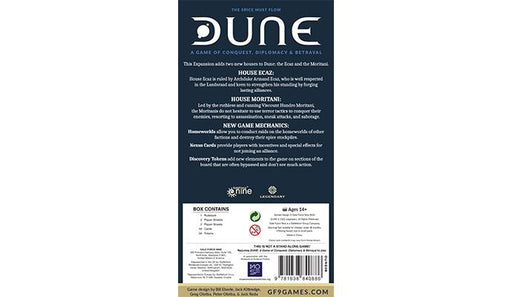 Dune: The Boardgame - Ecaz & Moritani House Expansion - for just $24.99! 