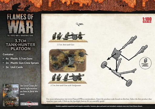 Flames of War: German 3.7cm Tank-Hunter Platoon (Mid War) - for just $32! 
