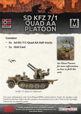 Flames of War: German SD KFZ 7/1 Quad AA Platoon (Mid War) - for just $37! 