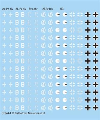 Flames of War: German Heer Panzer Decals - for just $13! 