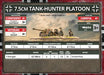 Flames of War: German 7.5cm Tank-Hunter Platoon (Late War) - for just $40! 