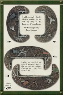 Flames of War: Entrenchments - Dug in Markers - for just $18! 