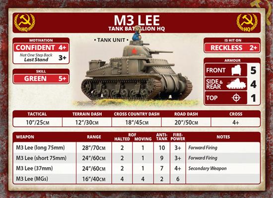 Flames of War: Soviet M3 Lee Tank Company (Mid War) - for just $50! 