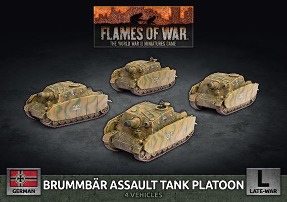 Flames of War: German Brummbar Assault Tank Platoon (Late War) - for just $47! 