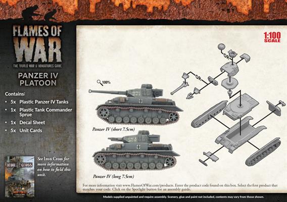 Flames of War: German Panzer IV Platoon (Mid War) - for just $50! 