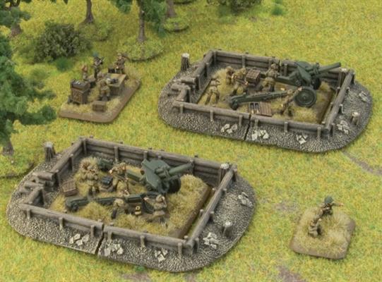 Flames of War: Log Emplacements - Gun Pit Markers - for just $18! 