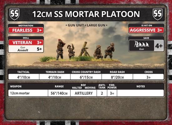 Flames of War: German 12cm SS Mortar Platoon (Late War) - for just $13! 