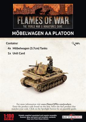 Flames of War: German Möbelwagen AA Tank Platoon (Late War) - for just $47! 