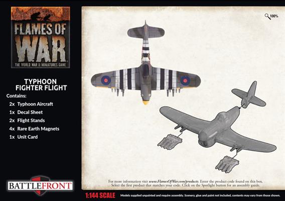 Flames of War: British Typhoon Fighter Flight (Late War) - for just $35! 