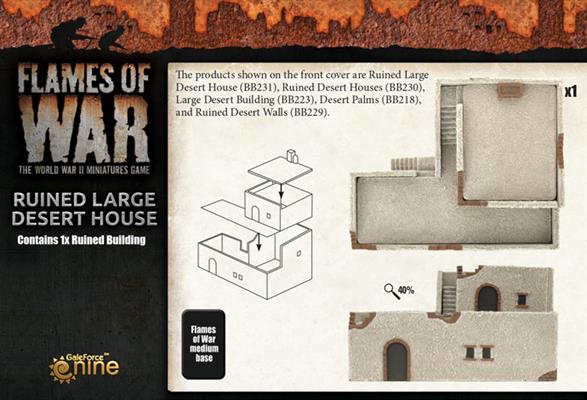 Flames of War: Ruined Large Desert House - for just $25! 