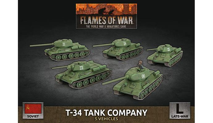 Flames of War: Soviet T-34 Tank Company (Late War) - for just $50! 