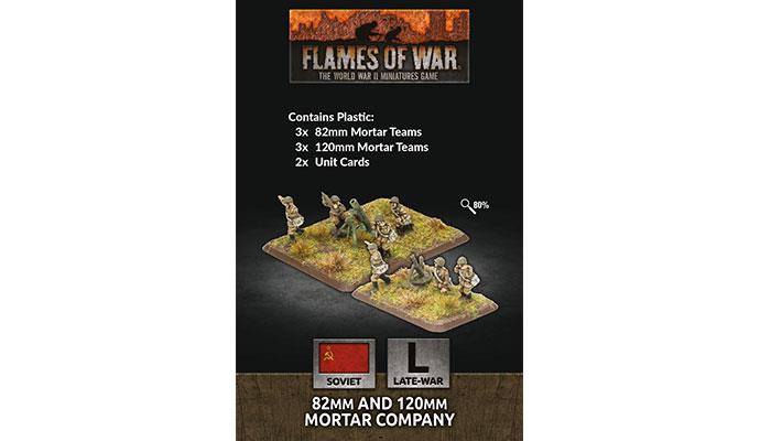 Flames of War: Soviet 82mm and 120mm Mortar Company (Late War) - for just $15! 