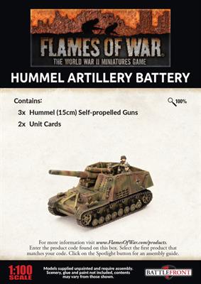 Flames of War: German Hummel Artillery Battery (Late War) - for just $37! 