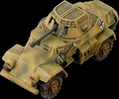 Flames of War: German SD KFZ 221 and 222 SS Scout Troop (Late War) - for just $30! 