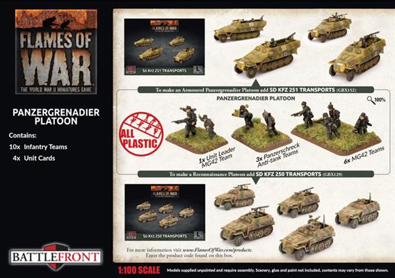Flames of War: German Panzergrenadier Platoon (Late War) - for just $25! 