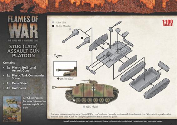 Flames of War: German StuG (Late) Assault Gun Platoon (Mid War) - for just $50! 