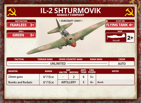 Flames of War: Soviet IL-2 Shturmovik Assault Flight (Mid War) - for just $30! 
