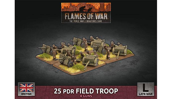 Flames of War: British 25 pdr Field Troop (Late War) - for just $40! 