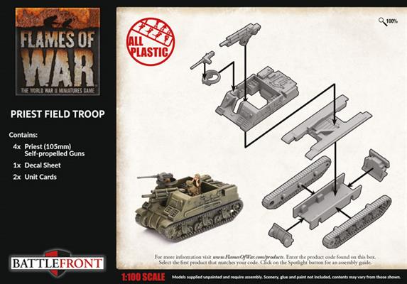 Flames of War: British Priest Field Troop (Late War) - for just $40! 