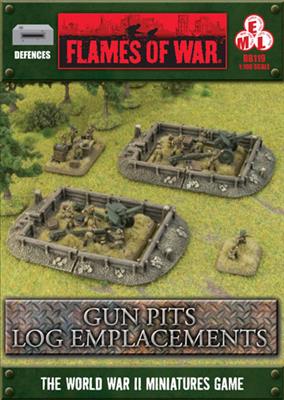 Flames of War: Log Emplacements - Gun Pit Markers - for just $18! 