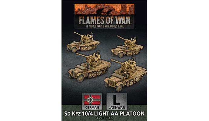 Flames of War: German SD KFZ 10/4 Light AA Platoon (Late War) - for just $40! 