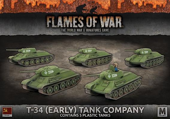 Flames of War: Soviet T-34 (Early) Tank Company (Mid War) - for just $50! 