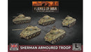 Flames of War: British Sherman Armoured Troop (Late War) - for just $50! 