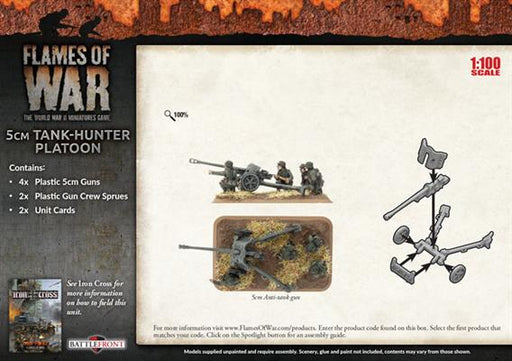 Flames of War: German 5cm Tank-Hunter Platoon (Mid War) - for just $32! 
