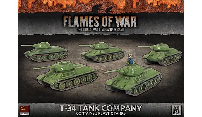 Flames of War: Soviet T-34 Tank Company (Mid War) - for just $50! 