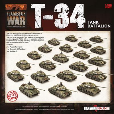 Flames of War: Soviet T-34 Battalion Army Deal (Late War) - for just $110! 
